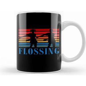 Humuts Flossing Sihouette Kids 80S Sunset Kupa Bardak