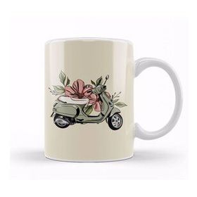 Humuts Flower Vespa Kupa Bardak