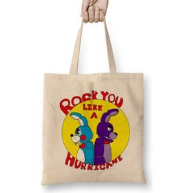 Humuts Fnaf Bonnie Rock You Like A Hurricane Bonnie Bez Uzun Saplı Açık Bej Rengi Çanta