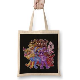 Humuts Fnaf2 The Gang's All Here Bez Uzun Saplı Açık Bej Rengi Çanta