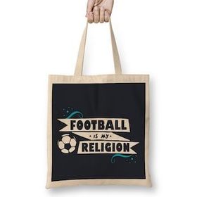 Humuts Football Is My Religion Uzun Saplı Bez Çanta