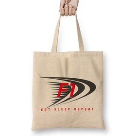 Humuts Formula 1 Eat Sleep Repeat Bez Uzun Saplı Açık Bej Rengi Çanta