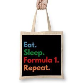 Humuts Formula 1 Eat Sleep Repeat Bez Uzun Saplı Açık Bej Rengi Çanta