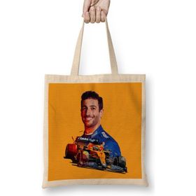 Humuts Formula 1 Mclaren Driver Uzun Saplı Açık Bej Bez Çanta