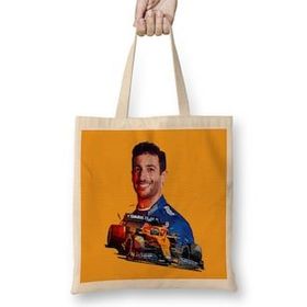 Humuts Formula 1 Mclaren Driver Uzun Saplı Açık Bej Bez Çanta