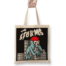Humuts Fortnite The Storms Açık Bej Uzun Saplı Bez Çanta