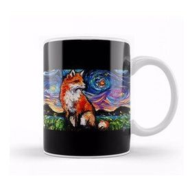 Humuts Fox Vulpine Night Kupa Bardak
