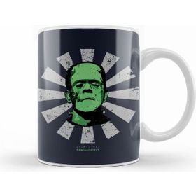Humuts Frankenstein Retro Japanese Beyaz Kupa