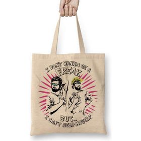 Humuts Freak Açık Bej Uzun Saplı Bez Çanta