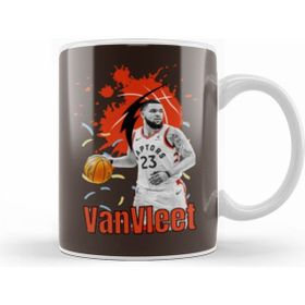 Humuts Fred Vanvleet Vintage Art Legend Basketball Gift Vintage Retro Style Beyaz Kupa
