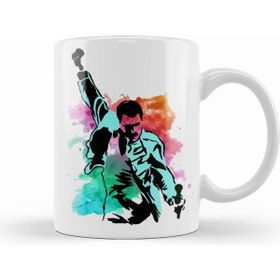 Humuts Freddie Mercury Beyaz Kupa