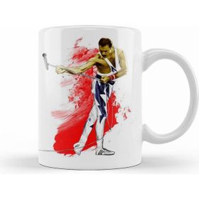 Humuts Freddie Mercury Beyaz Kupa