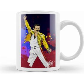 Humuts Freddie Mercury Beyaz Kupa