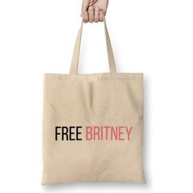 Humuts Free Britney 2022 Açık Bej Uzun Saplı Bez Çanta