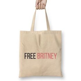Humuts Free Britney 2022 Açık Bej Uzun Saplı Bez Çanta