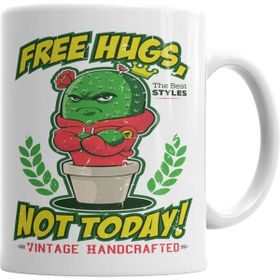 Humuts Free Hugs Not Today Beyaz Kupa