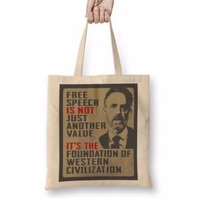 Humuts Free Speech Famous Quote Jordan Peterson Bez Kadın Günlük Çanta