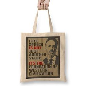 Humuts Free Speech Famous Quote Jordan Peterson Bez Kadın Günlük Çanta