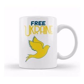 Humuts Free Ukraine Flag 2022 Kupa Bardak