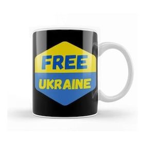 Humuts Free Ukraine Flag 2022 Kupa Bardak