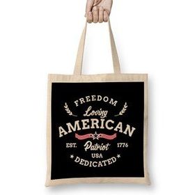 Humuts Freedom Loving American Patriot Usa Dedicated 1776 Bez Kadın Günlük Çanta