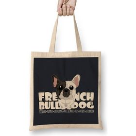 Humuts French Bulldog Brindle Pied Dg Big Head Bez Kadın Günlük Çanta