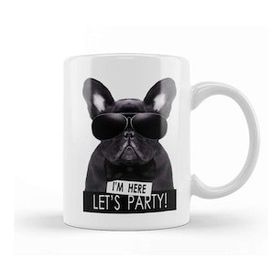 Humuts French Bulldog Wearing Sunglasses Trendy Kupa Bardak