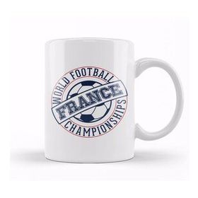Humuts French Football France Stamp World Football Championship 2018 Kupa Bardak