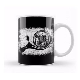 Humuts French Horn Big Band Gifts Marching Band Vintage French Horn Müzik Kupa Bardak