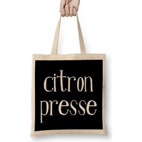 Humuts French Slogan Citron Presse Bez Kadın Günlük Çanta