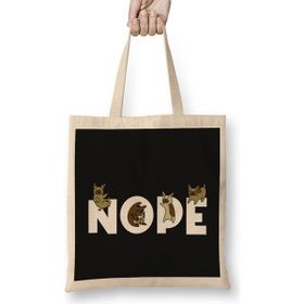 Humuts Frenchie Nope Funny French Bulldog Gift Bez Kadın Günlük Çanta