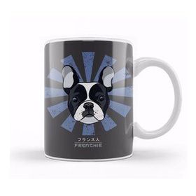 Humuts Frenchie Retro Japanese French Bulldog Kupa Bardak