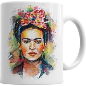 Humuts Frida Kahlo Renkli Çiçekli Kupa Bardak