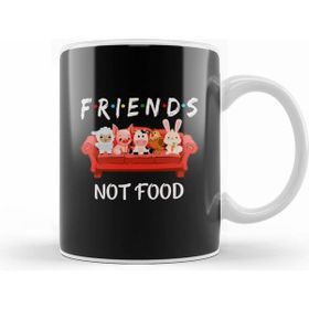 Humuts Friends Not Food Go Vegan Vegetarians Gift 01 Kupa Bardak