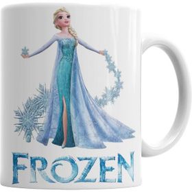 Humuts Frozen Elsa Beyaz Porselen Kupa Bardak