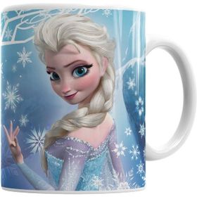 Humuts Frozen Elsa Beyaz Porselen Kupa Bardak