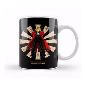 Humuts Full Metal Alchemist Edward Elric Retro Japanese Beyaz Porselen Kupa Bardak