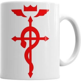 Humuts Full Metal Alchemist Flamel Sembol Beyaz Porselen Kupa Bardak