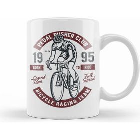 Humuts Fun Cool Urban Pedal Pusher Bicycle Racing Team Beyaz Porselen Kupa Bardak