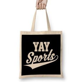 Humuts Funny and Sarcastic Yay Sports T Bez Kadın Günlük Çanta