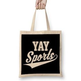 Humuts Funny and Sarcastic Yay Sports T Bez Kadın Günlük Çanta