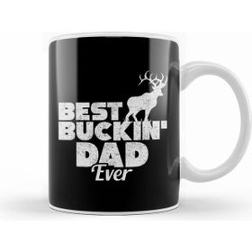 Humuts Funny Best Buckin' Dad Ever Hunting Deer Hunter Bez Kadın Günlük Çanta