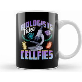 Humuts Funny Biologists Take Cellfies Biology Scientist Beyaz Kupa