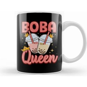 Humuts Funny Boba Queen Kawaii Bubble Tea Boba Anime Beyaz Kupa