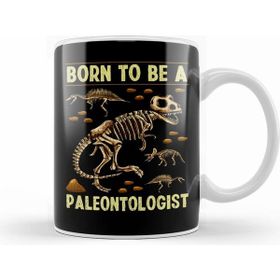 Humuts Funny Born to Be a Paleontologist Dinosaur Hunter Beyaz Kupa