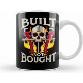 Humuts Funny Built Not Bought Car Motorcycle Mechanic Beyaz Kupa