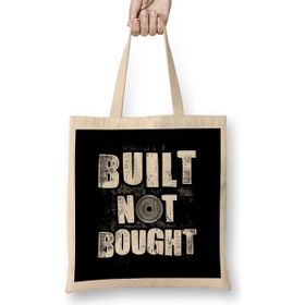 Humuts Funny Built Not Bought Weightlifting Gym Bez Çanta