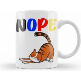 Humuts Funny Cat Lover Giftsfor Men Kids Beyaz Kupa