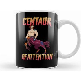 Humuts Funny Centaur Of Attention Pun Greek Mythology Beyaz Kupa