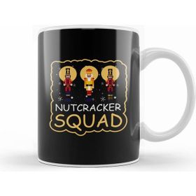 Humuts Funny Christmas Nutcracker Squad Party Shopping Tee Beyaz Kupa